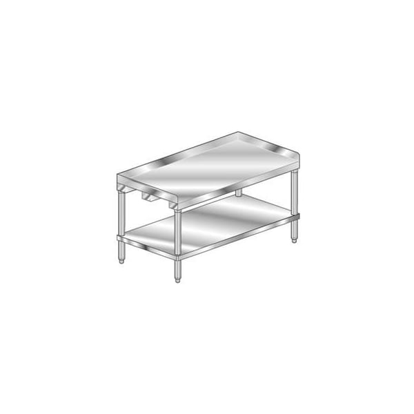 Aero Aero Manufacturing Equipment Stand W/ Undershelf, 14 Ga 304 Stainless Steel Top, 84"Wx30"D 2ES-3084 - main